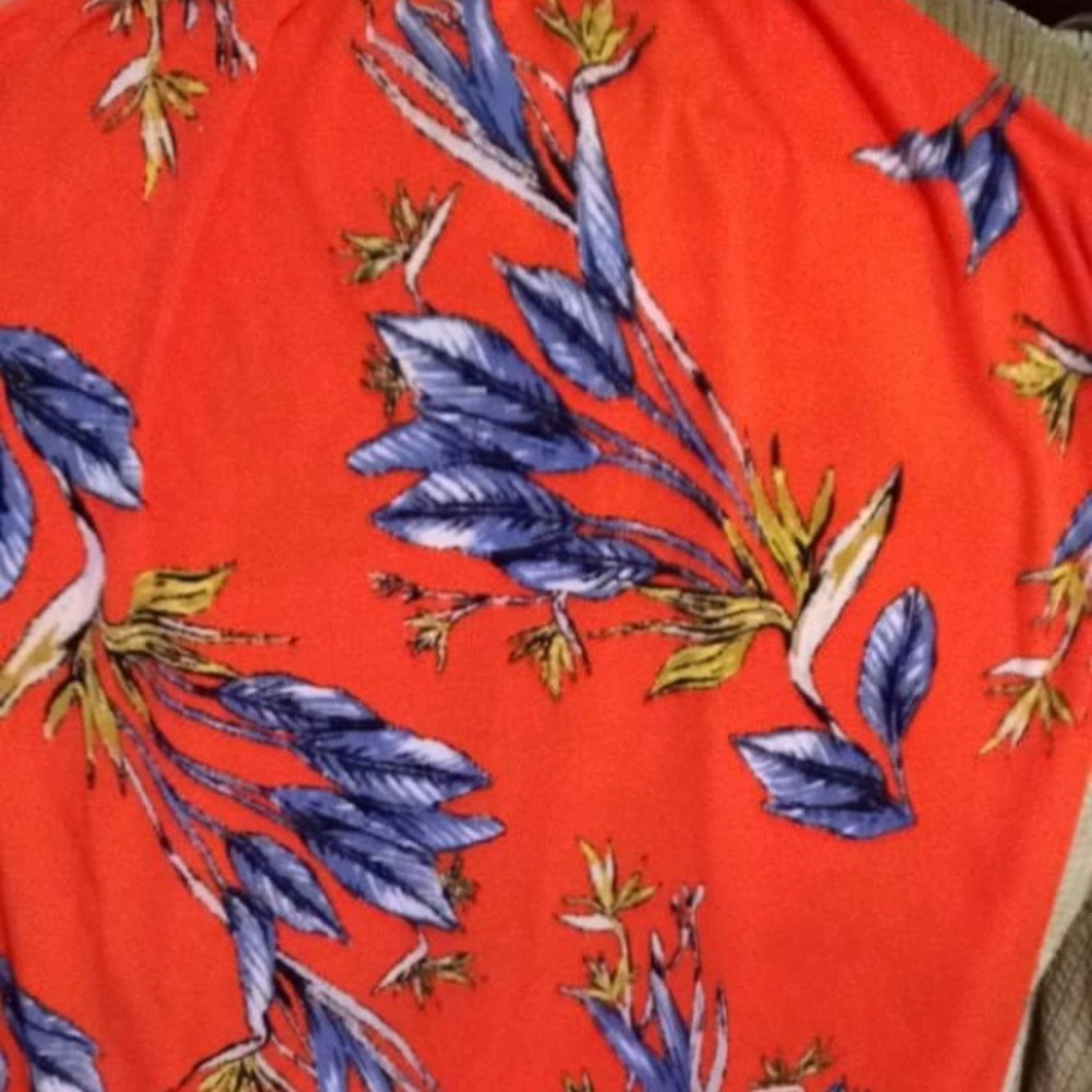 Tropical print dress